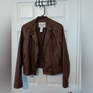 Faux leather jacket/blazer